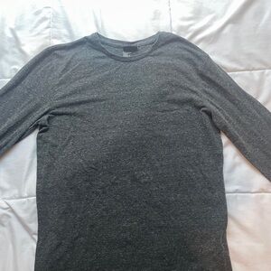 H&M Gray Long Sleeve Tee Soft Cotton Blend